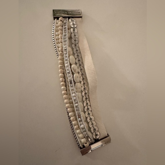 Victoria Emerson Silver and Cream Bracelet Set - Picture 3 of 6